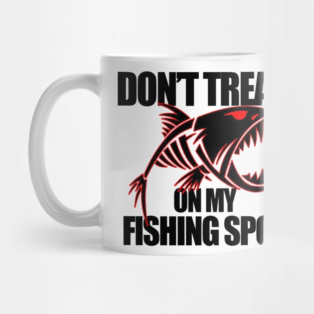 Dont Tread on my Fishing Spot | funny fishing by  The best hard hat stickers 